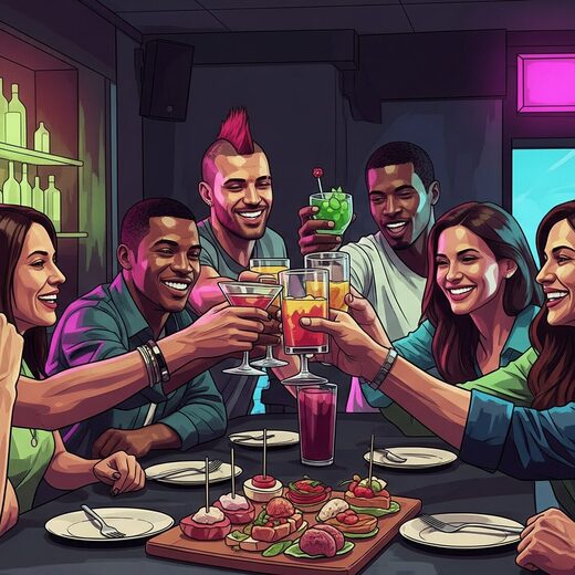 cocktails & tapas à partager